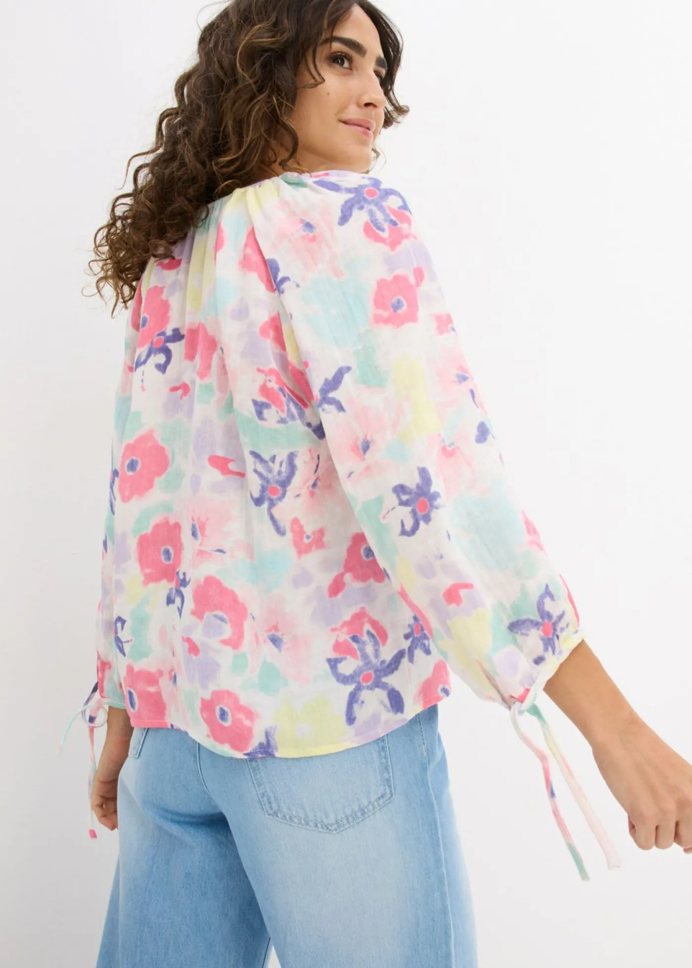 Mujer bonprix bonprix Blusa de muselina de algodón puro
