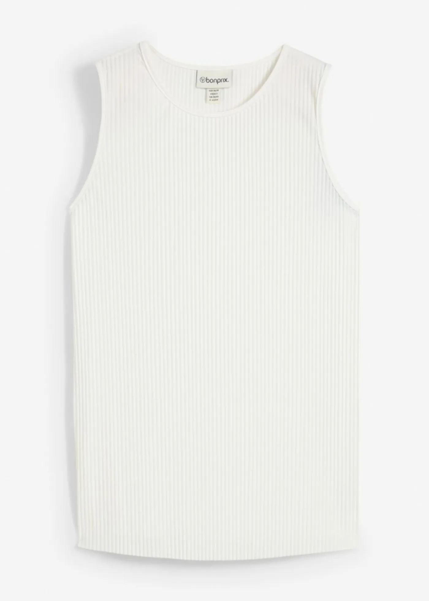 bonprix bonprix Camisas Y Blusas|Camisetas>Blusa de poliéster reciclado Blanco lana