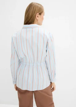 Mujer bonprix bonprix Blusa de popelín de algodón elástico