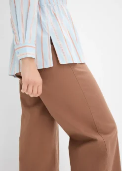 Mujer bonprix bonprix Blusa de popelín de algodón elástico