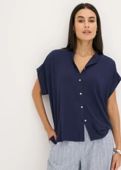 Mujer bonprix bonprix Blusa de suave mezcla de viscosa