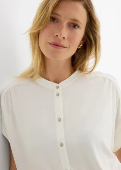 Mujer bonprix bonprix Blusa de suave mezcla de viscosa