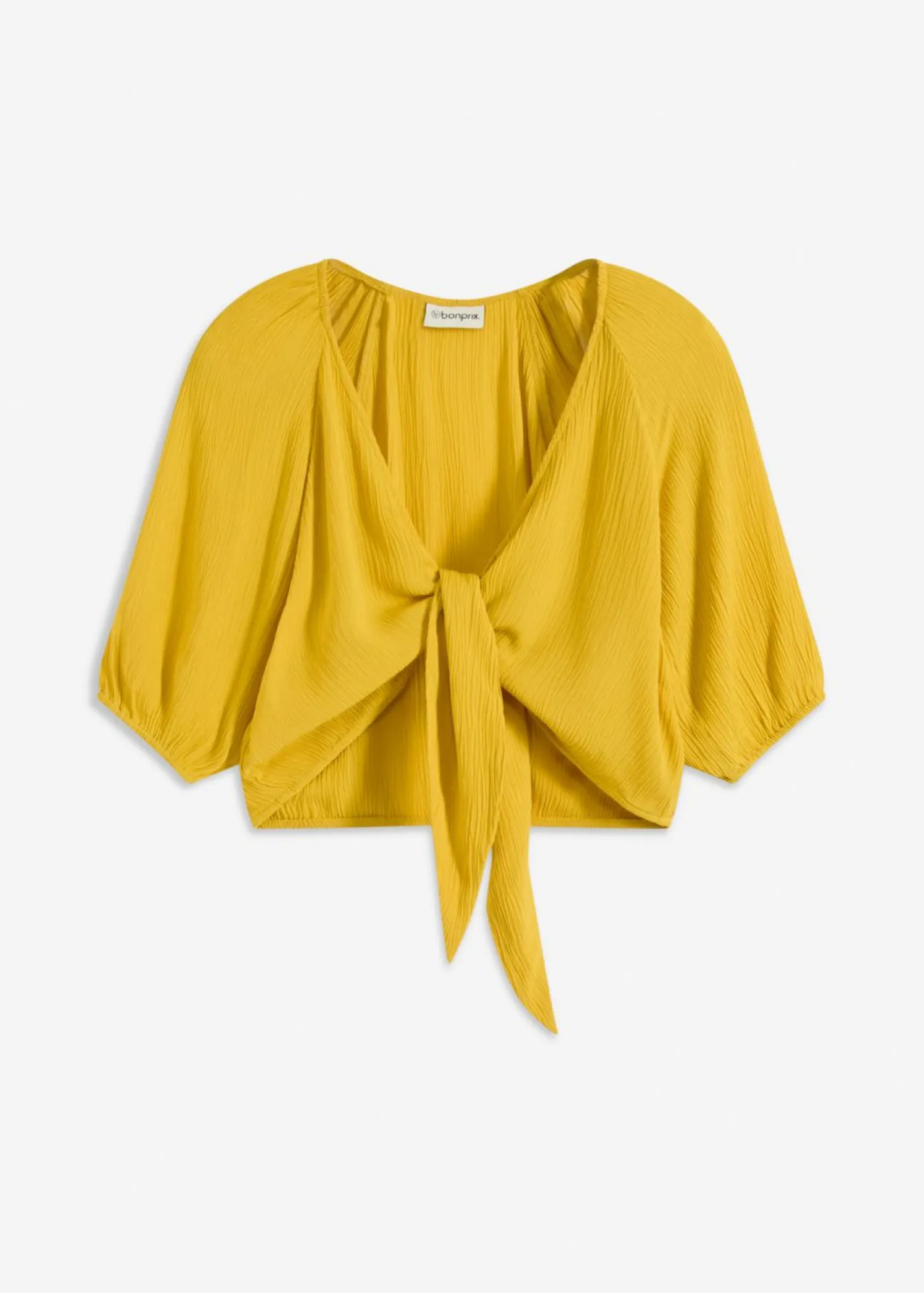 bonprix bonprix Camisas Y Blusas>Blusa de viscosa fluida curry limón