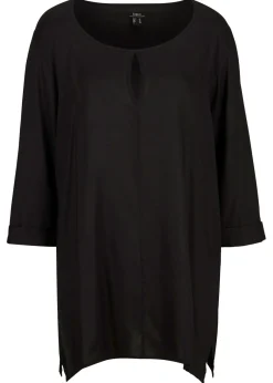 bonprix bonprix Camisas Y Blusas>Blusa de viscosa pura Negro