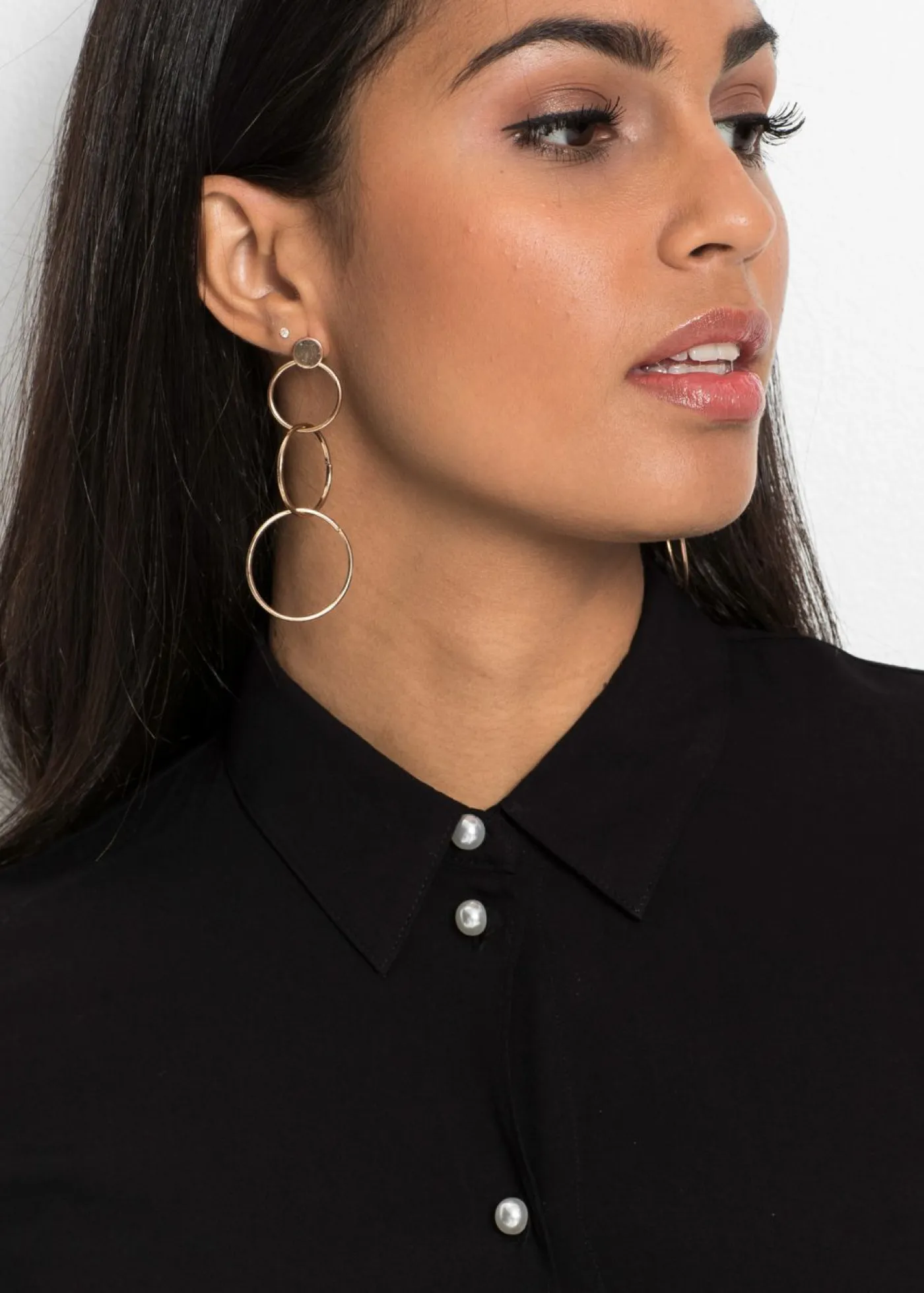 bonprix bonprix Camisas Y Blusas>Blusa de viscosa pura Negro