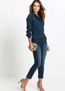 Mujer bonprix bonprix Blusa elástica larga