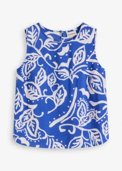 bonprix bonprix Camisas Y Blusas|Camisetas>Blusa estampada Azul-blanco