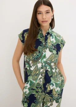 Mujer bonprix bonprix Blusa estampada de viscosa fluida