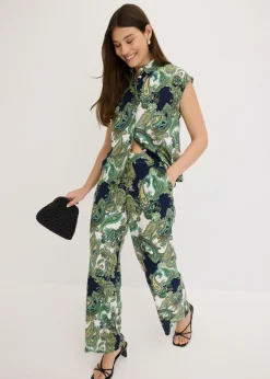 Mujer bonprix bonprix Blusa estampada de viscosa fluida