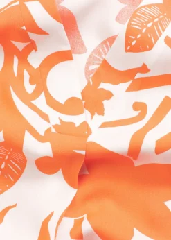 bonprix bonprix Camisas Y Blusas>Blusa estampada tipo túnica de viscosa fluida blanco lana-mango