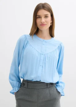 Mujer bonprix bonprix Blusa estilo prairie de viscosa fluida