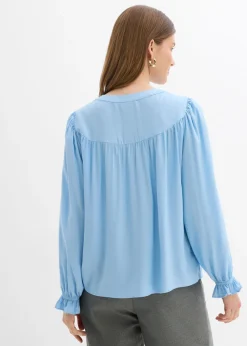 Mujer bonprix bonprix Blusa estilo prairie de viscosa fluida