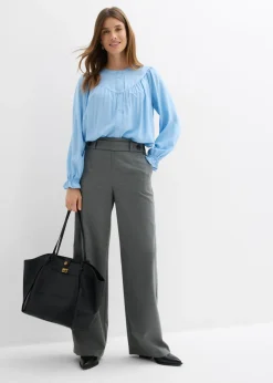 Mujer bonprix bonprix Blusa estilo prairie de viscosa fluida