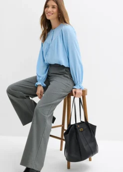 Mujer bonprix bonprix Blusa estilo prairie de viscosa fluida