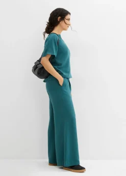 Mujer bonprix bonprix Blusa holgada con dobladillo elástico