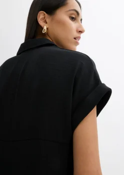 Mujer bonprix bonprix Blusa holgada de crepé estructurado