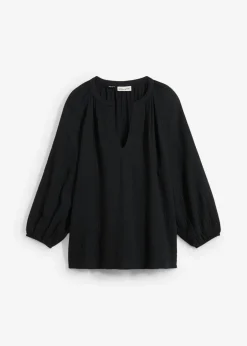 bonprix bonprix Camisas Y Blusas|Novedades>Blusa holgada de muselina Negro