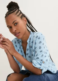 Mujer bonprix bonprix Blusa holgada de muselina vaporosa