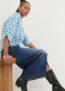 Mujer bonprix bonprix Blusa holgada de muselina vaporosa