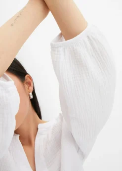 Mujer bonprix bonprix Blusa holgada de muselina