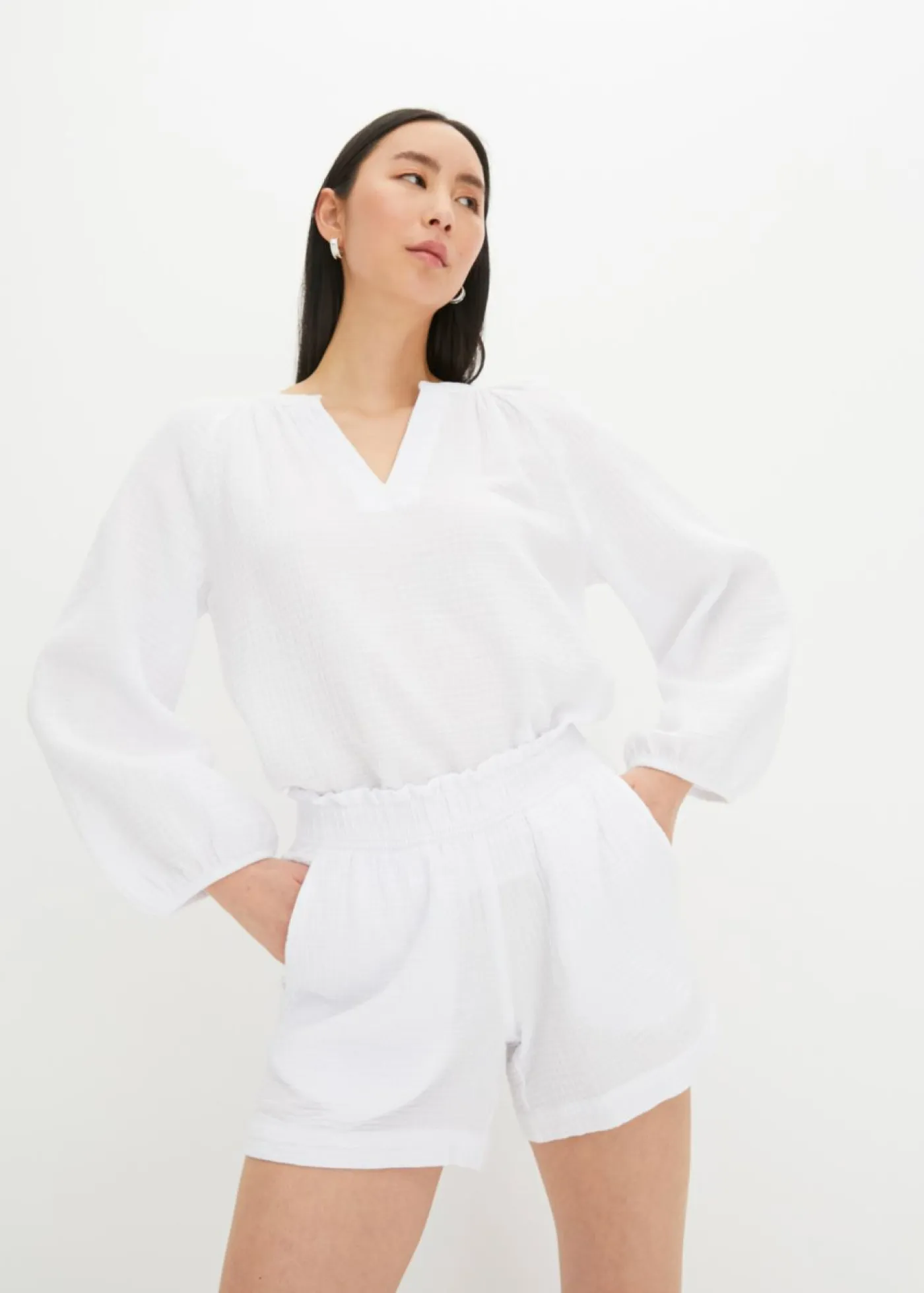 Mujer bonprix bonprix Blusa holgada de muselina