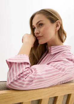 Mujer bonprix bonprix Blusa holgada de popelín de algodón