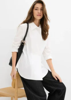 Mujer bonprix bonprix Blusa larga con escote en V