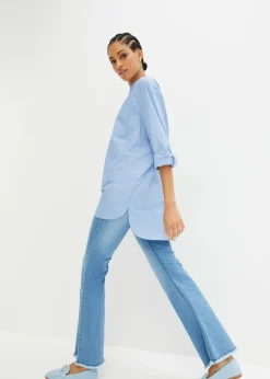 Mujer bonprix bonprix Blusa larga con mangas remangables