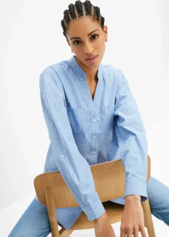 Mujer bonprix bonprix Blusa larga con mangas remangables