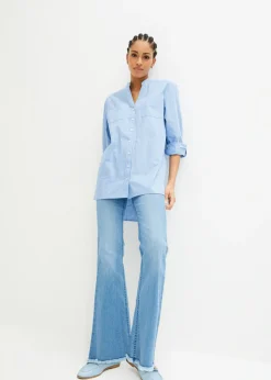 Mujer bonprix bonprix Blusa larga con mangas remangables