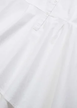 bonprix bonprix Camisas Y Blusas>Blusa larga con volante Blanco