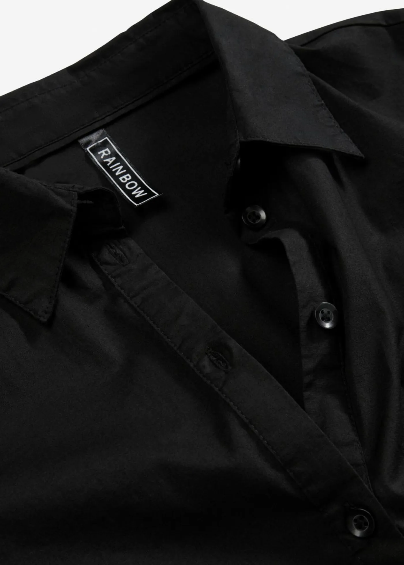 bonprix bonprix Camisas Y Blusas>Blusa larga con volante Negro