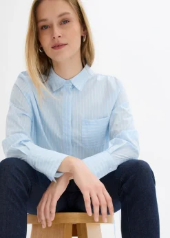 Mujer bonprix bonprix Blusa larga de algodón puro