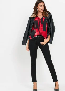 Mujer bonprix bonprix Blusa larga de gasa con estampado