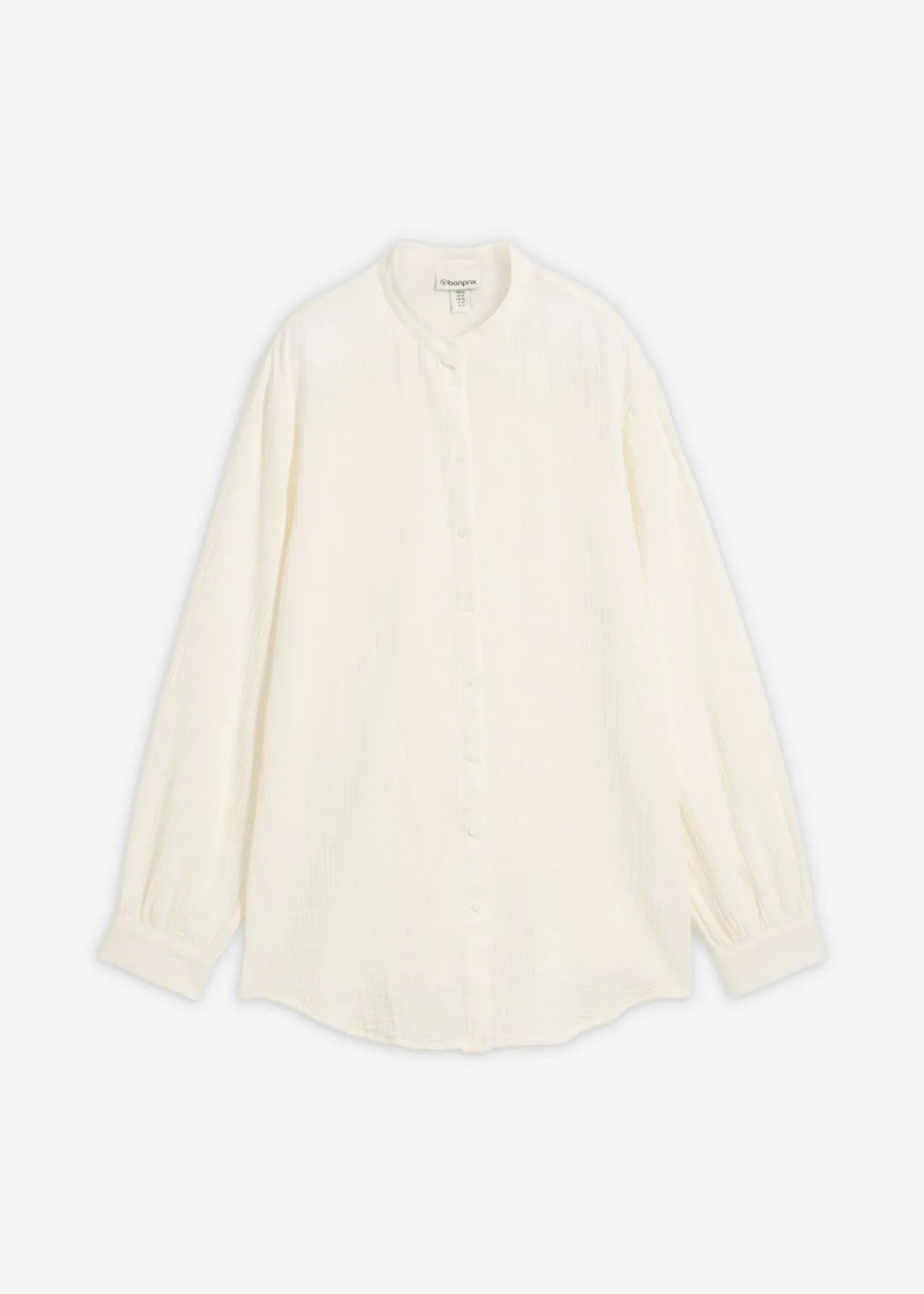 bonprix bonprix Camisas Y Blusas|Novedades>Blusa larga de muselina ligera Blanco lana