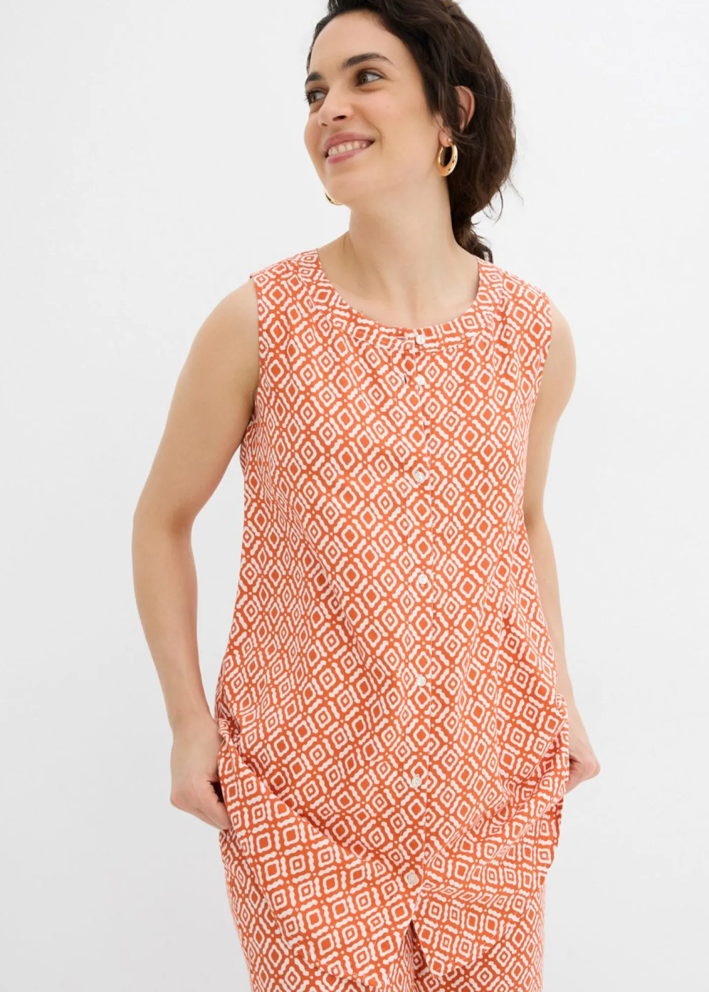 Mujer bonprix bonprix Blusa larga de viscosa suave