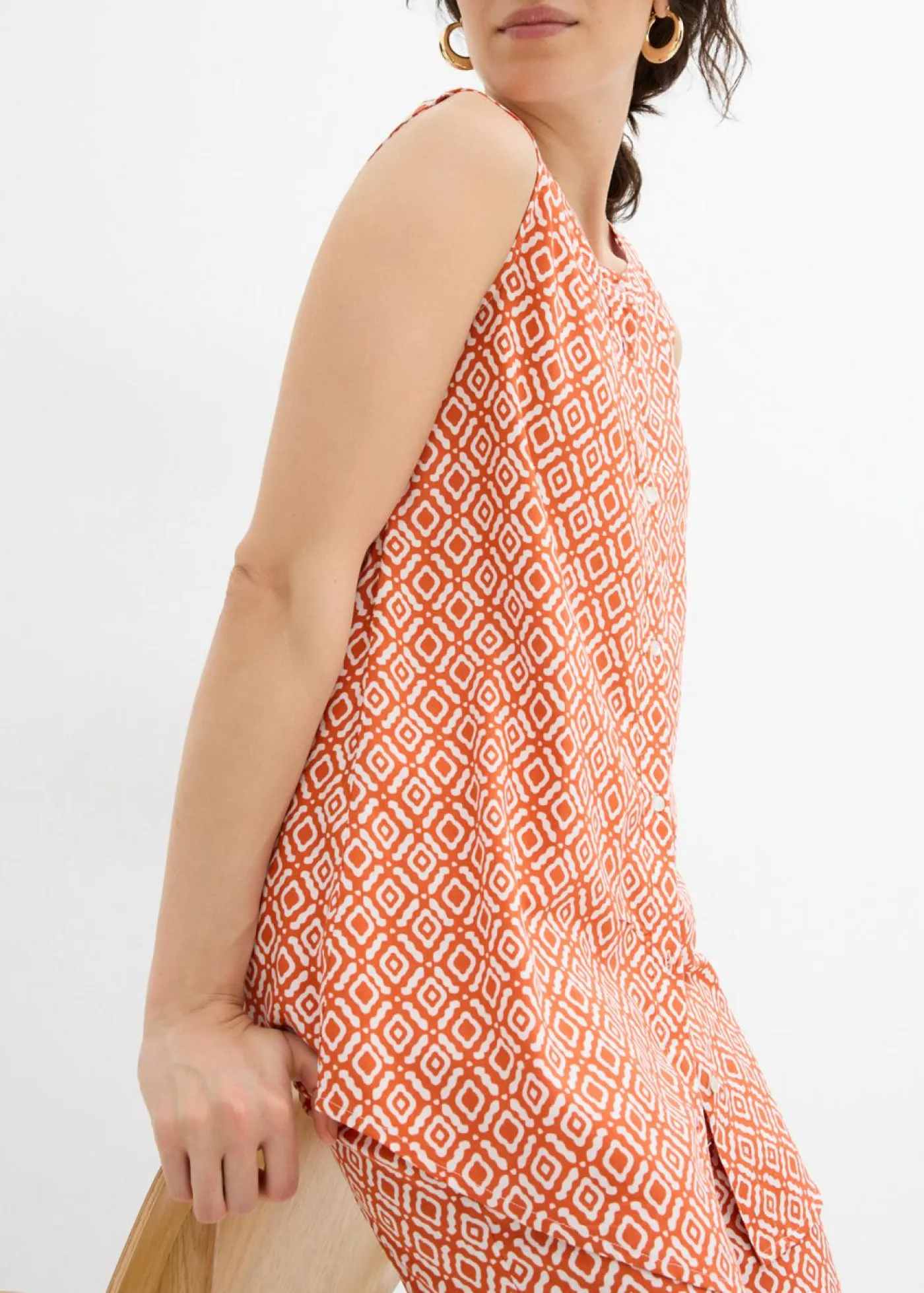 Mujer bonprix bonprix Blusa larga de viscosa suave