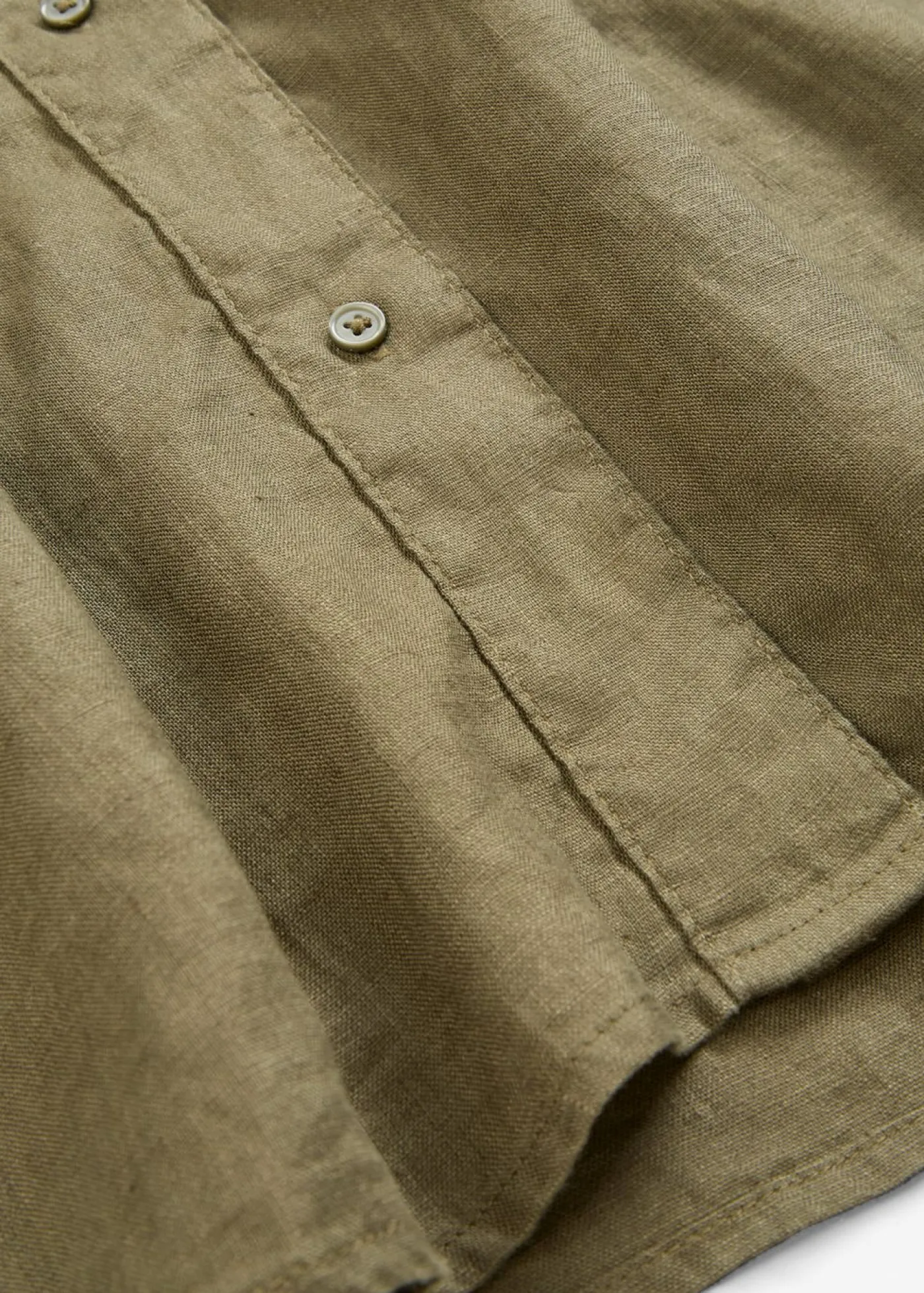 bonprix bonprix Premium|Camisas Y Blusas>Blusa oversize de lino puro Verde oliva oscuro