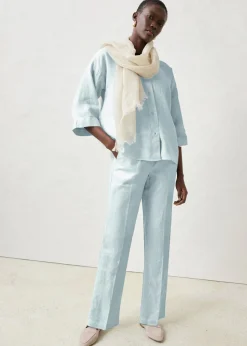 Mujer bonprix bonprix Blusa oversize de lino puro