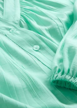 bonprix bonprix Camisas Y Blusas>Blusa oversize de mezcla de viscosa suave Azul mentol