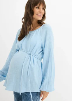 Mujer bonprix bonprix Blusa premamá de muselina pura de algodón