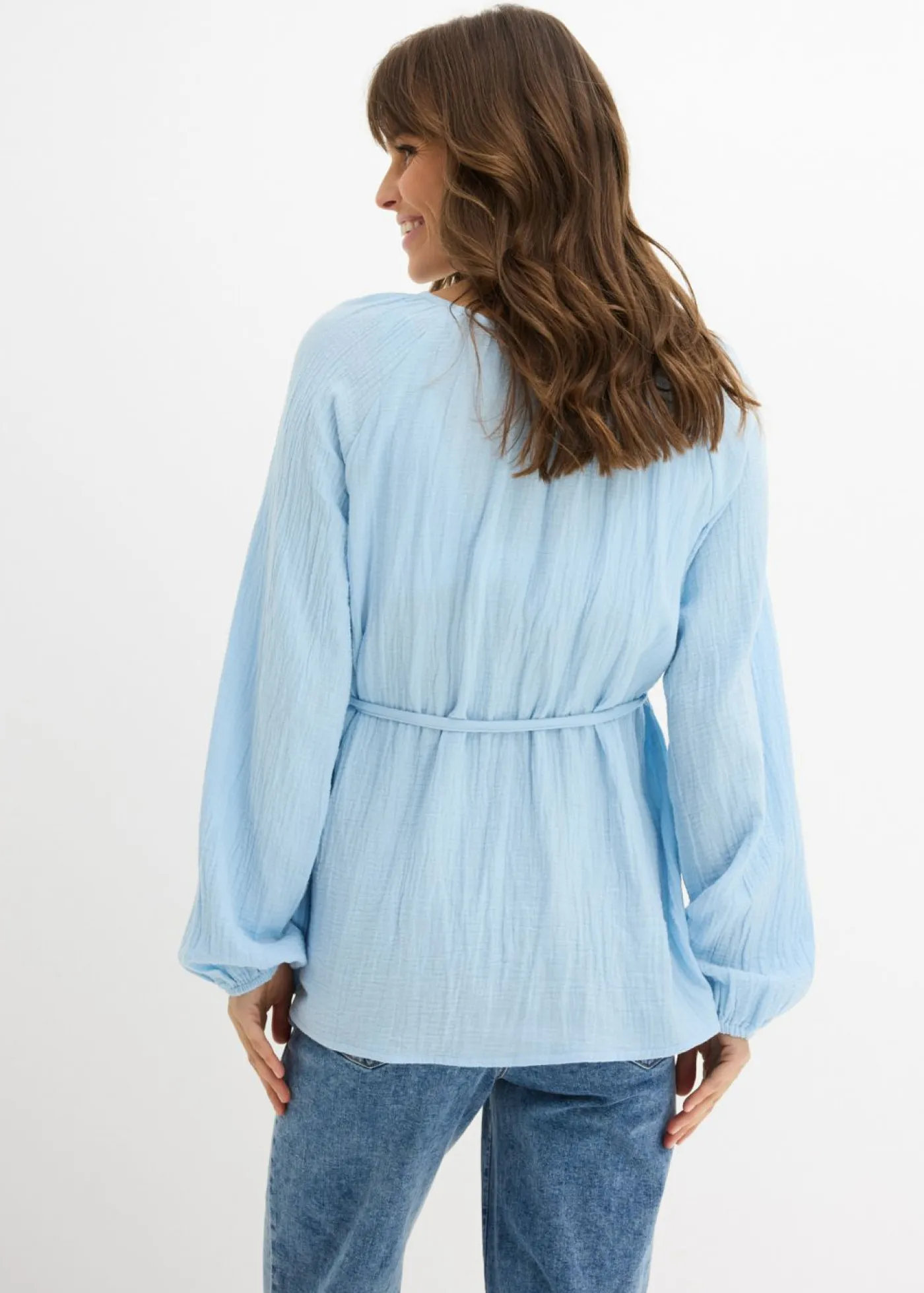 Mujer bonprix bonprix Blusa premamá de muselina pura de algodón