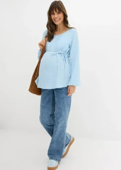 Mujer bonprix bonprix Blusa premamá de muselina pura de algodón