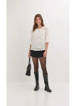 Mujer bonprix bonprix Blusa sin cierre con estampado floral texturizado