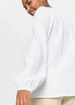 Mujer bonprix bonprix Blusa sin cierre de muselina ligera