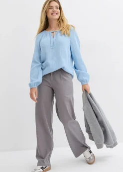 Mujer bonprix bonprix Blusa sin cierre de muselina ligera