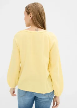 Mujer bonprix bonprix Blusa sin cierre de muselina ligera