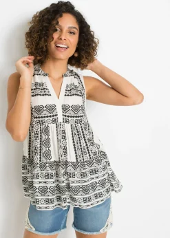 Mujer bonprix bonprix Blusa sin mangas de viscosa suave