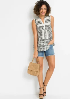 Mujer bonprix bonprix Blusa sin mangas de viscosa suave