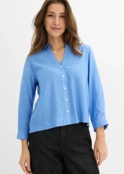 Mujer bonprix bonprix Blusa tipo boxy de mezcla de viscosa